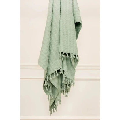 Bella Cotton Knit Throw Blanket - LOOMLAN - LOOMLAN - Throw Blankets