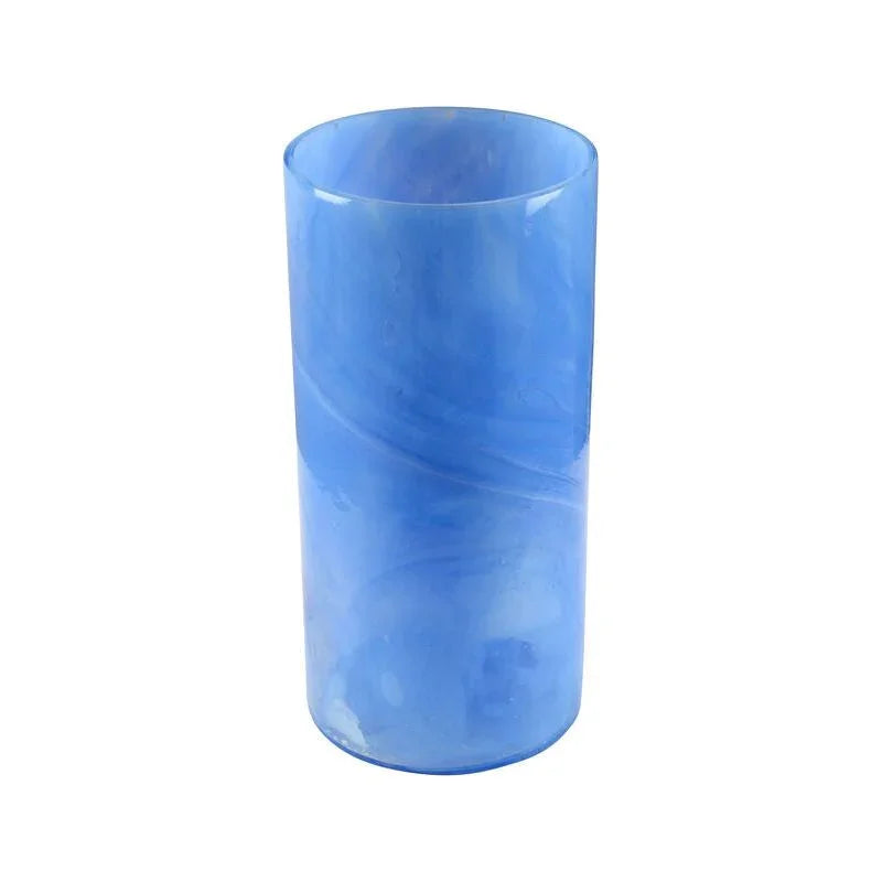Bella Swirled Blue Glass Vase - LOOMLAN - Wildwood - Vases & Jars