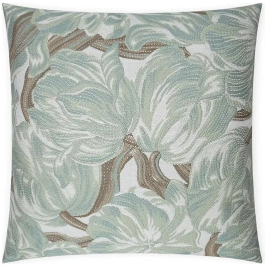 Belle Ame Spearmint Floral Mist Large Throw Pillow - LOOMLAN - D.V. Kap - Throw Pillows