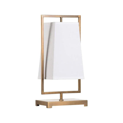 Belle Meade Antique Brass Framed Table Lamp - LOOMLAN - Wildwood - Table Lamps