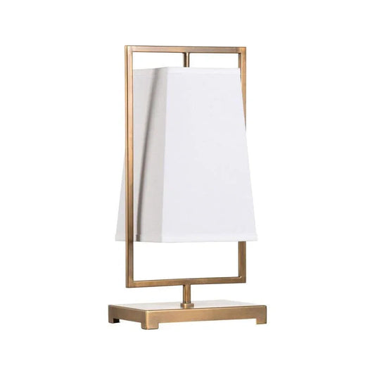 Belle Meade Antique Brass Framed Table Lamp - LOOMLAN - Wildwood - Table Lamps