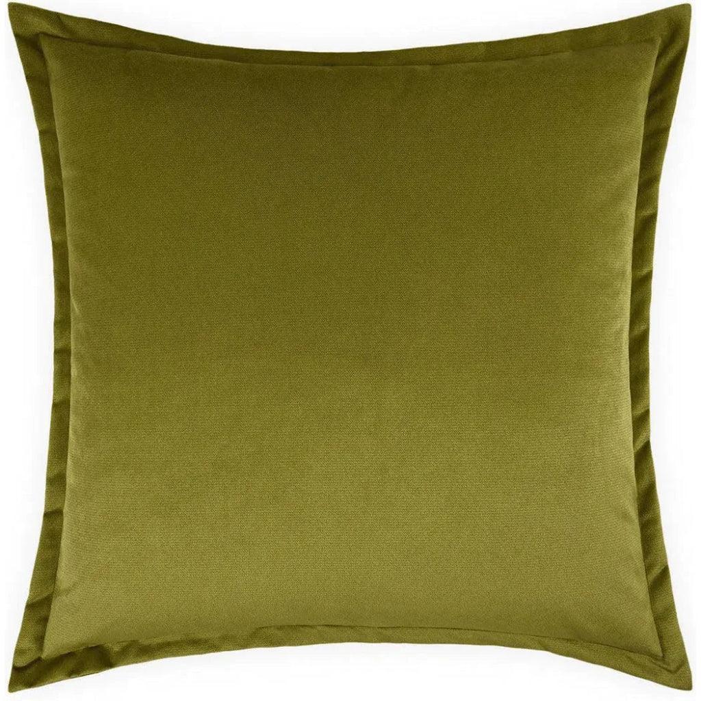 Belvedere Flange Aloe Green Throw Pillow Insert - LOOMLAN - D.V. Kap - Throw Pillows