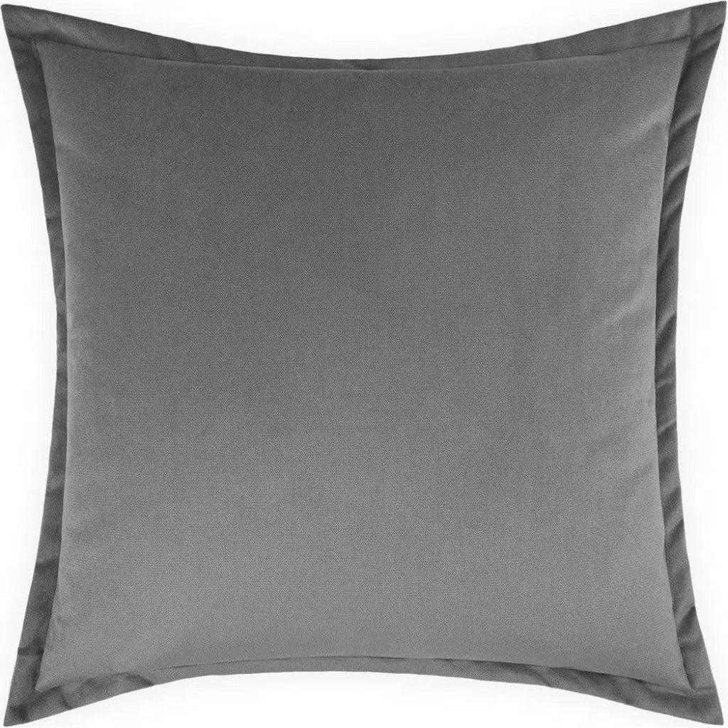 Belvedere Flange Graphite Grey Throw Pillow Insert - LOOMLAN - D.V. Kap - Throw Pillows