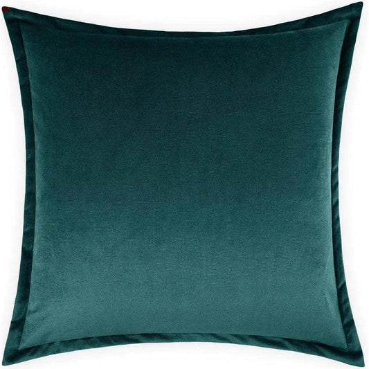 Belvedere Flange Laguna Teal Throw Pillow Insert - LOOMLAN - D.V. Kap - Throw Pillows