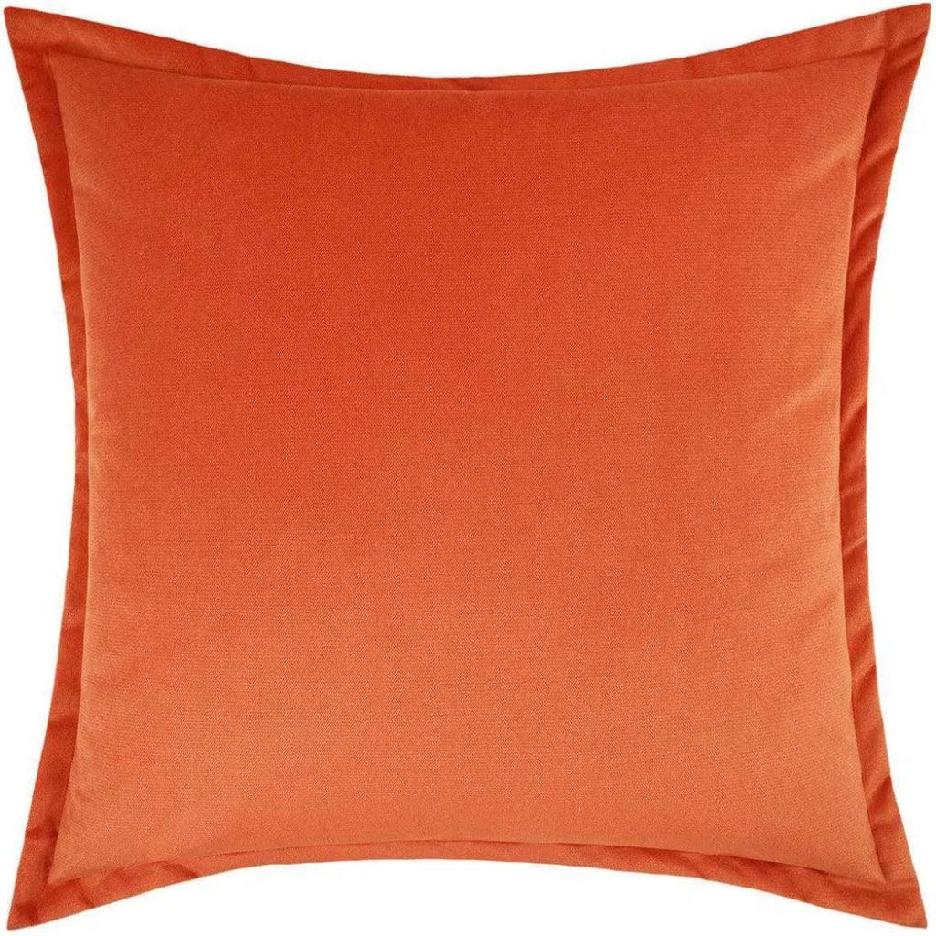 Belvedere Flange Mango Red Throw Pillow Insert - LOOMLAN - D.V. Kap - Throw Pillows