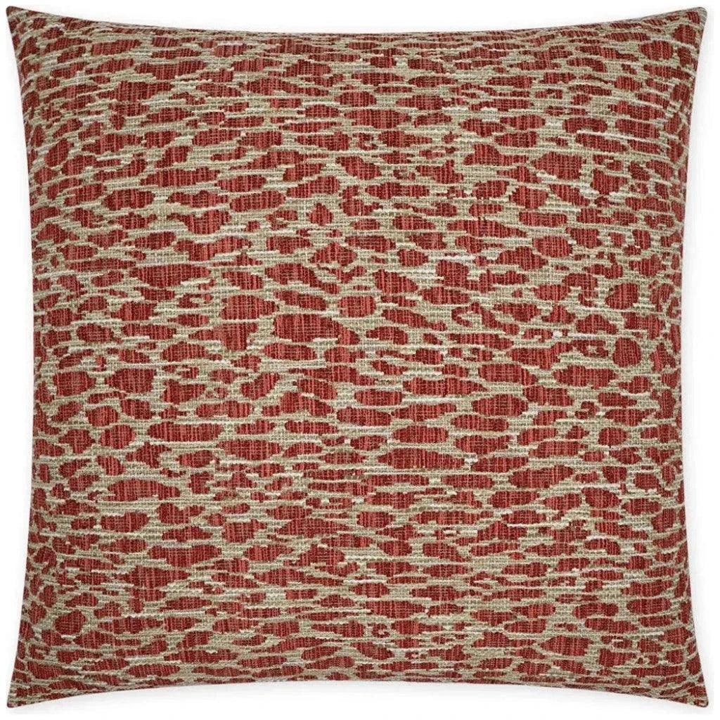 Bengal Spice Abstract Red Large Throw Pillow Insert - LOOMLAN - D.V. Kap - Throw Pillows