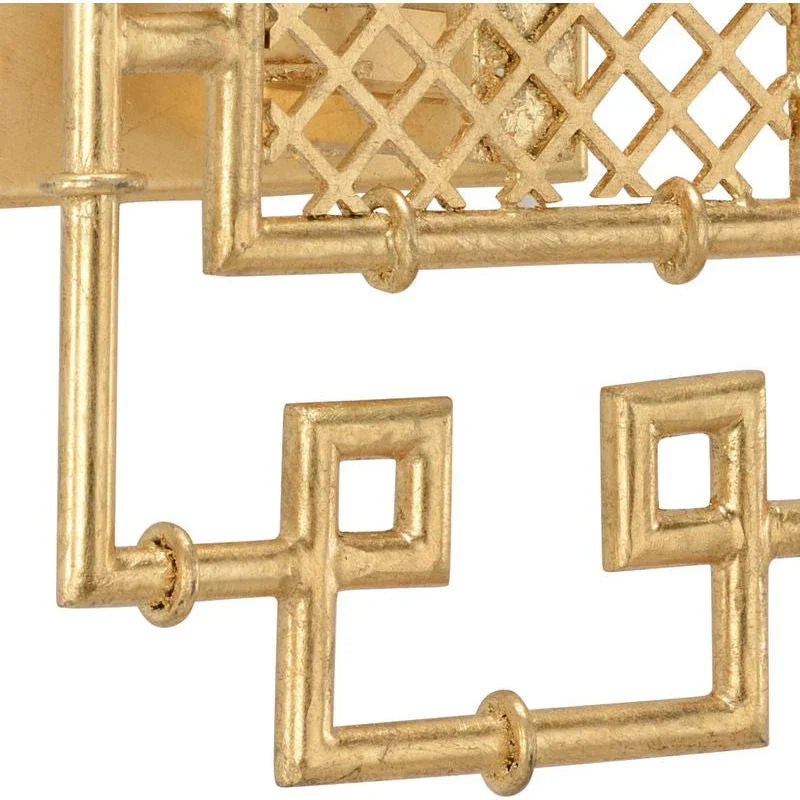 Benton Bamboo Design Gold Wall Sconce - LOOMLAN - Chelsea House - Wall Sconces