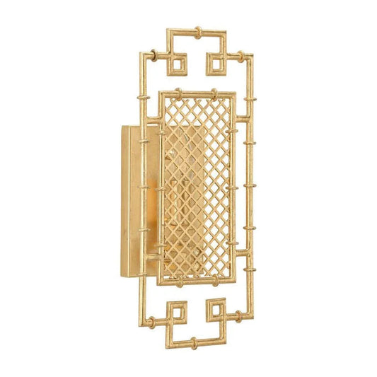 Benton Bamboo Design Gold Wall Sconce - LOOMLAN - Chelsea House - Wall Sconces