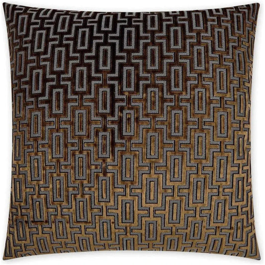 Bergman Midas Brown Large Throw Pillow Insert - LOOMLAN - D.V. Kap - Throw Pillows