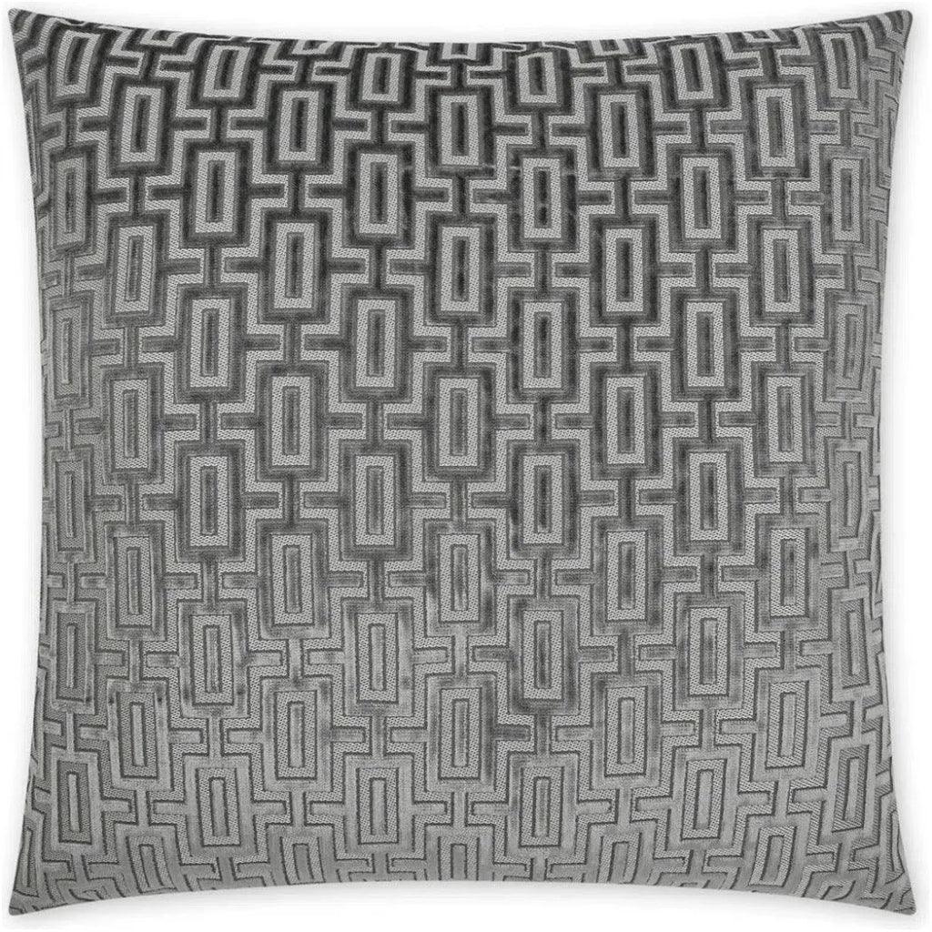 Bergman Nickel Grey Large Throw Pillow Insert - LOOMLAN - D.V. Kap - Throw Pillows