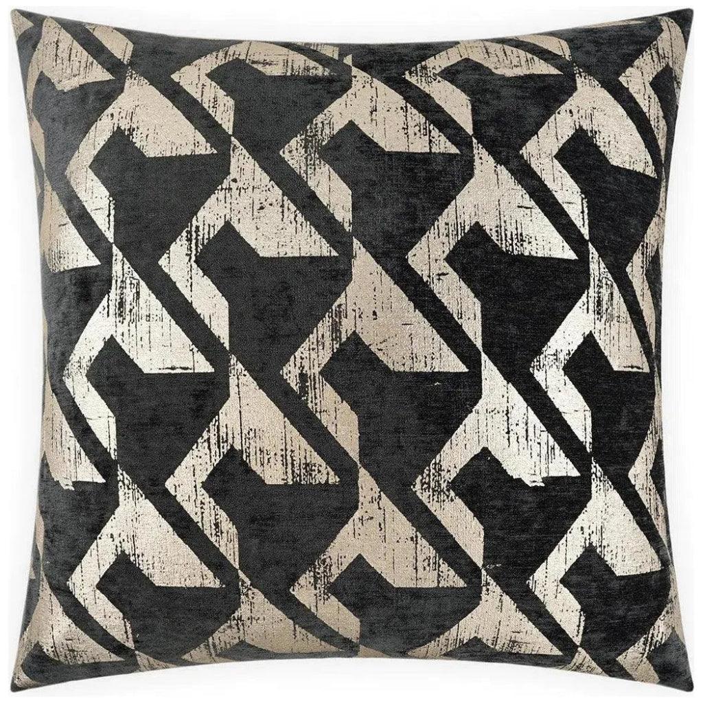 Berto Ebony Black Throw Pillow With Insert - LOOMLAN - D.V. Kap - Throw Pillows