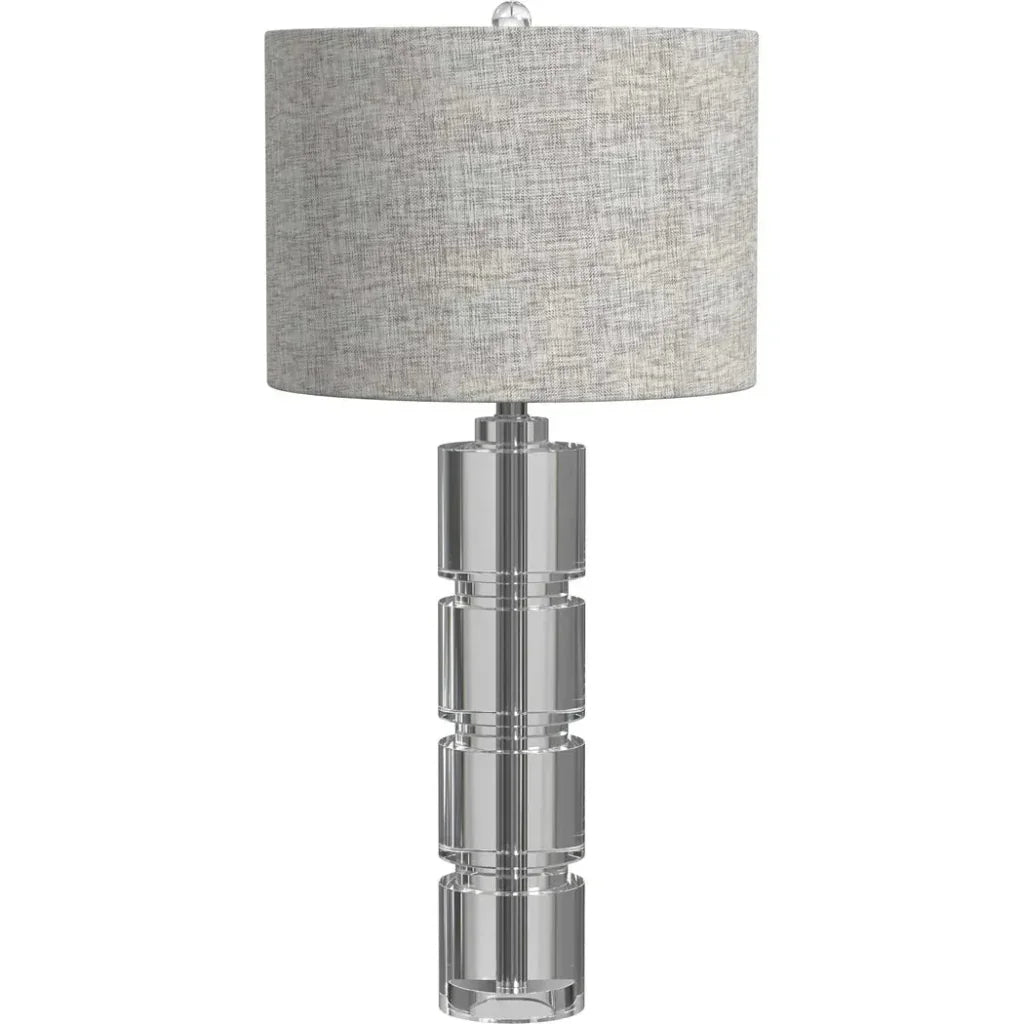 Bethany Crystal Grey Table Lamp - LOOMLAN - Bassett Mirror - Table Lamps