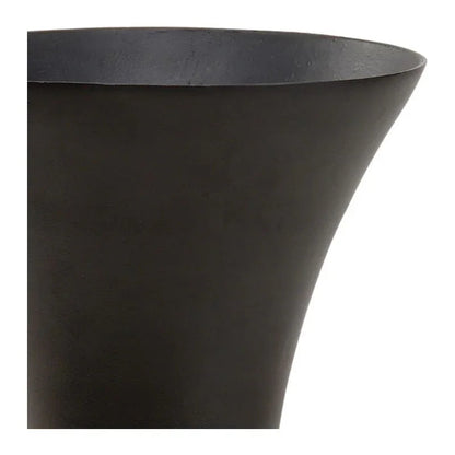 Beu 7 Trumpet Metal Black Vase - LOOMLAN - Wildwood - Vases & Jars