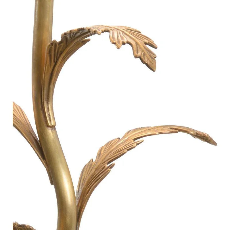 Wildwood Beverly Glen Brass Finished Leaf Design Table Lamp