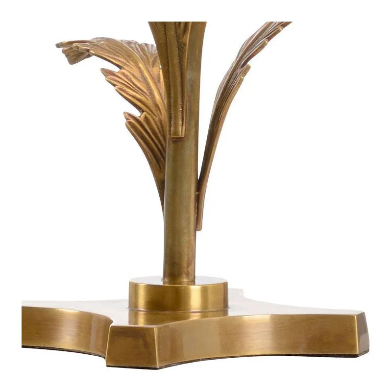 Wildwood Beverly Glen Brass Finished Leaf Design Table Lamp