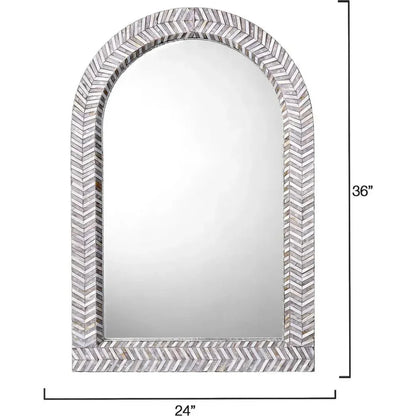 Beverly Mother Of Pearl Arch Wall Mirror By Jamie Young - LOOMLAN - Jamie Young - Wall Mirrors