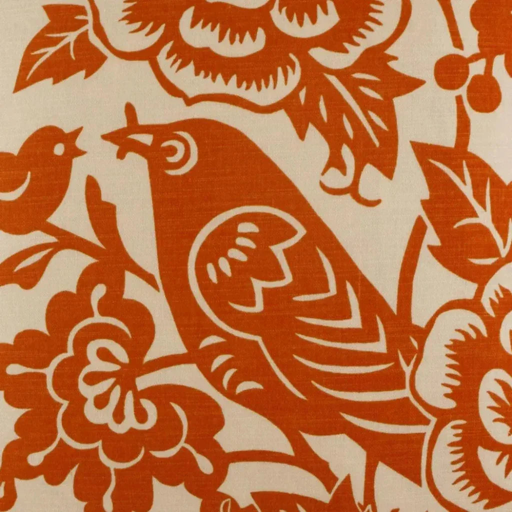 Billybird Tangerine Red Throw Pillow Insert - LOOMLAN - D.V. Kap - Throw Pillows
