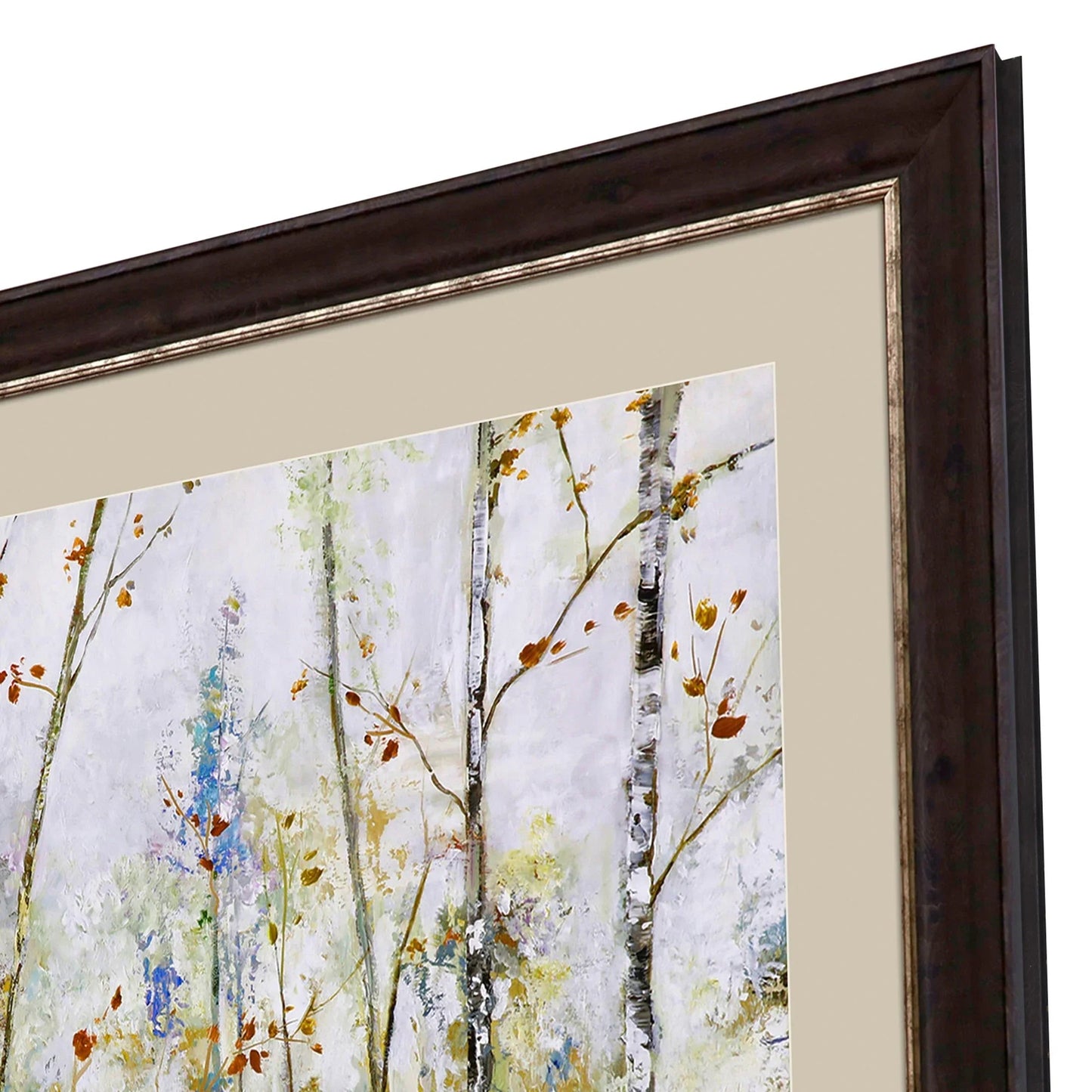 Birch Forest Green Canvas Art