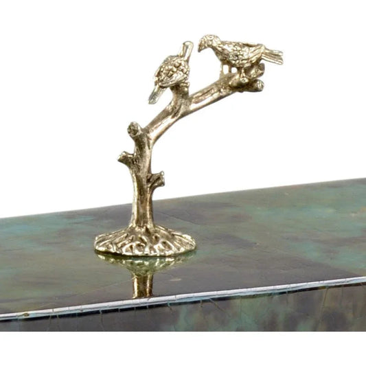 Bird Handleh Wooden Box - LOOMLAN - Chelsea House - Boxes & Bowls