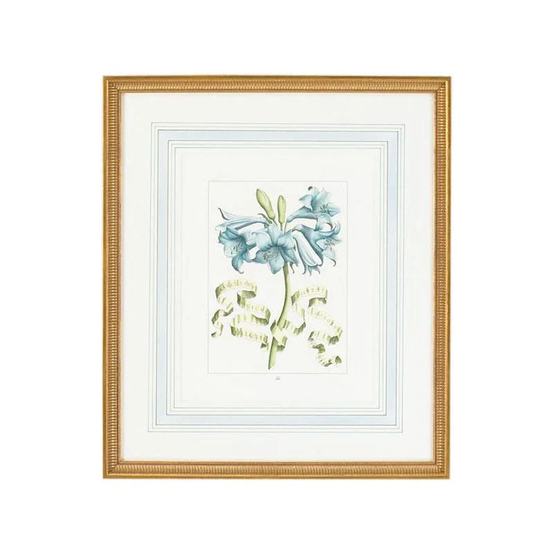 Bl Floral Gold Framed Artwork-Framed Wall Art-Chelsea House-Floral C-LOOMLAN