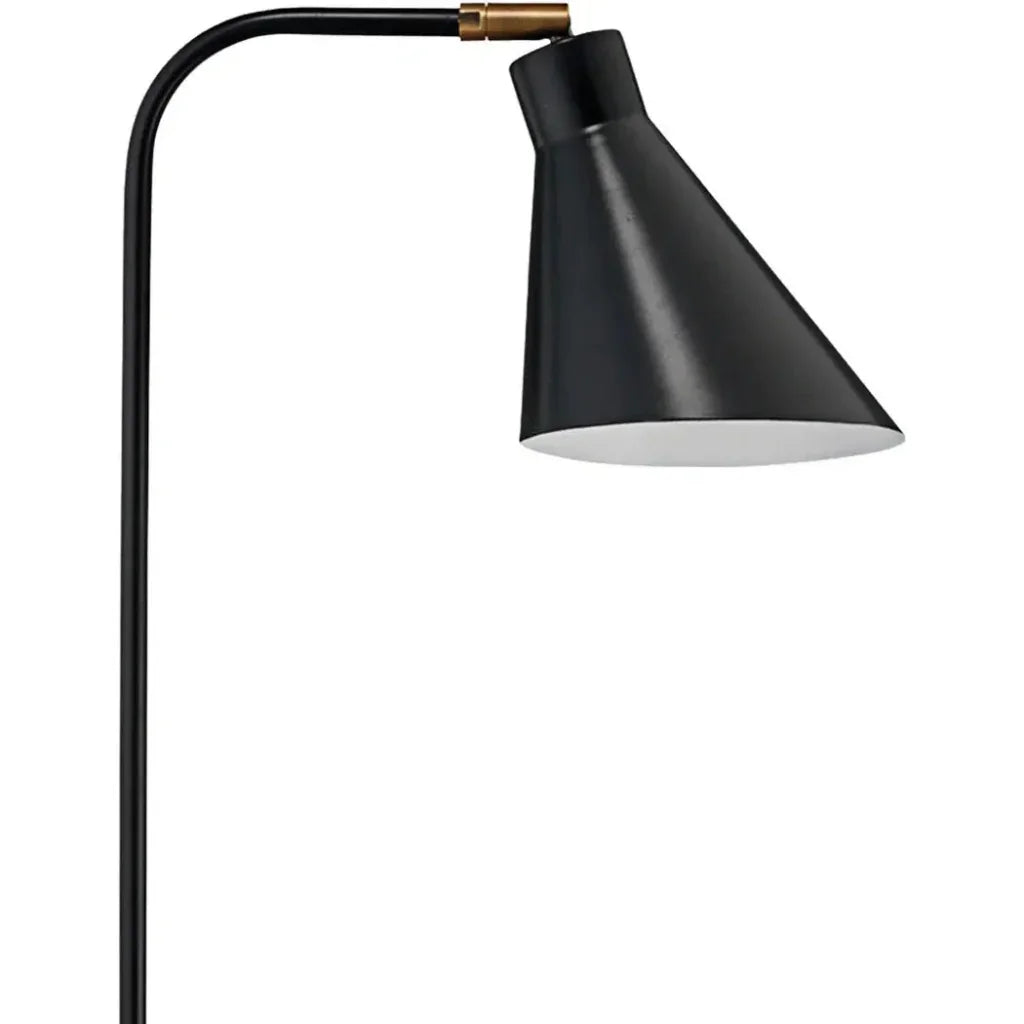 Black Marble Iron Chronicle Task Lamp - LOOMLAN - Jamie Young - Table Lamps
