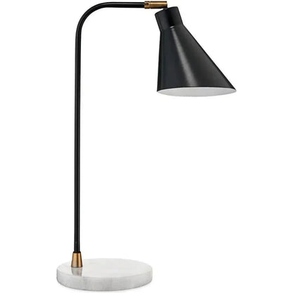 Black Marble Iron Chronicle Task Lamp - LOOMLAN - Jamie Young - Table Lamps