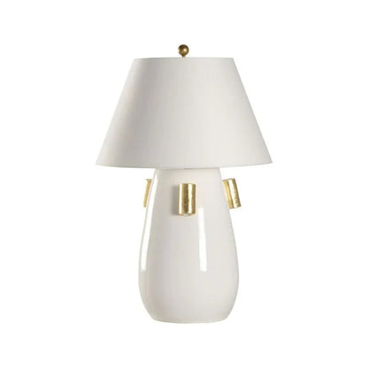 Blanco Italian Ceramic Made Table Lamp - LOOMLAN - Wildwood - Table Lamps