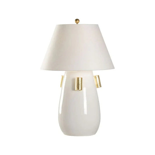 Blanco Italian Ceramic Made Table Lamp - LOOMLAN - Wildwood - Table Lamps