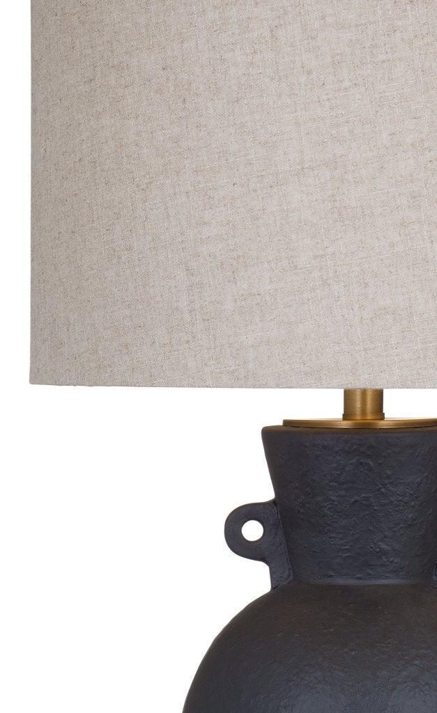 Bleene Black Ceramic Table Lamp - LOOMLAN - Bassett Mirror - Table Lamps
