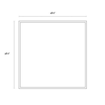 Blue Agate Wall Art - 48" x 48" with Gold Frame-Framed Wall Art-SUNPAN-LOOMLAN