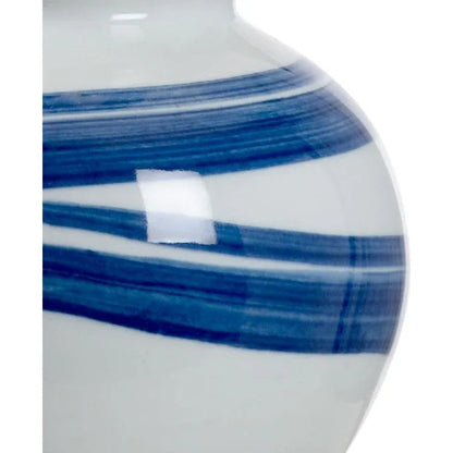 Blue And White Swirl Gold - Tone Finial Table Lamp - LOOMLAN - Chelsea House - Table Lamps