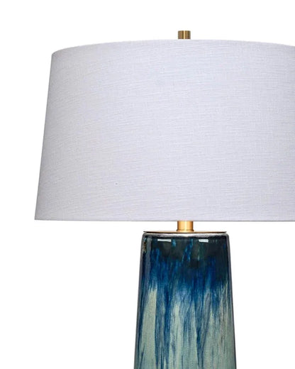 Blue Ceramic Brushstroke Table Lamp - LOOMLAN - Jamie Young - Table Lamps