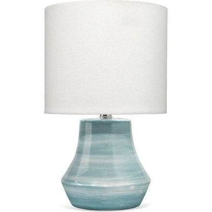 Blue Ceramic Cottage Table Lamp - LOOMLAN - Jamie Young - Table Lamps
