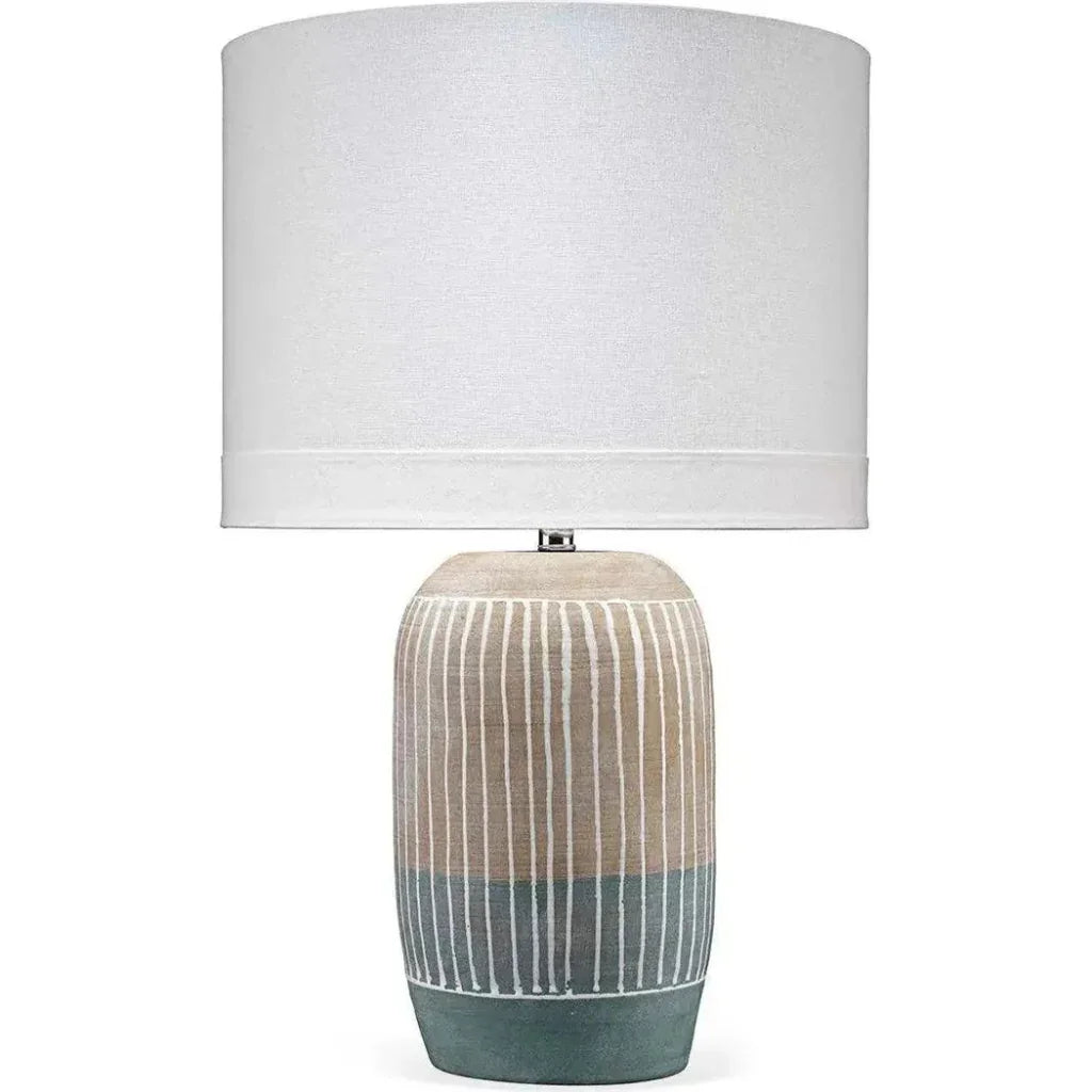 Blue Ceramic Flagstaff Table Lamp - LOOMLAN - Jamie Young - Table Lamps