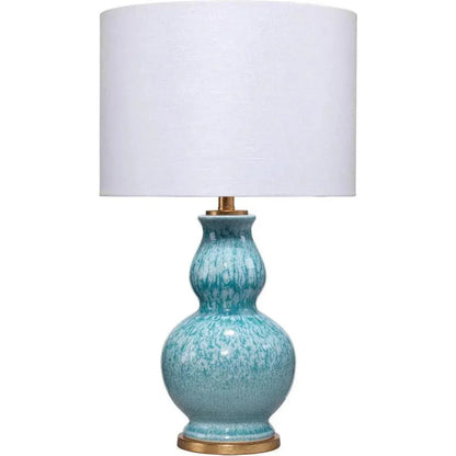 Blue Ceramic Whitney Table Lamp - LOOMLAN - Jamie Young - Table Lamps
