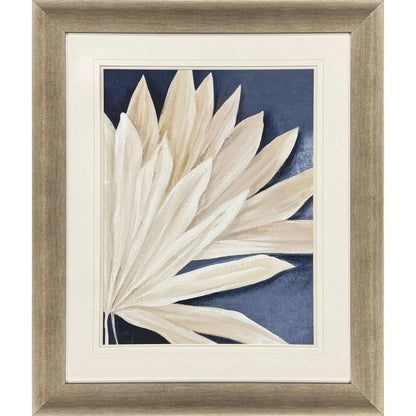 Blue Dry Palms Glass Front Framed Wall Art -- view 5