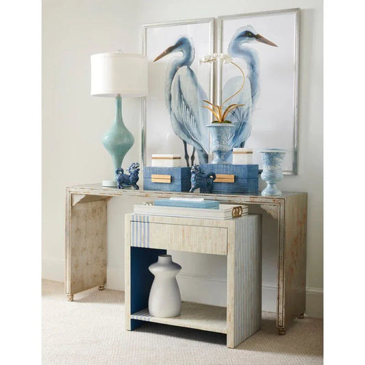 Blue Footed Porcelain Vase - LOOMLAN - Chelsea House - Vases & Jars