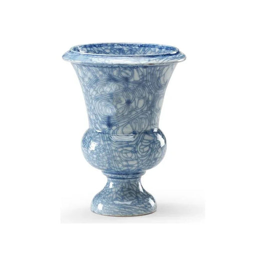 Blue Footed Porcelain Vase - LOOMLAN - Chelsea House - Vases & Jars