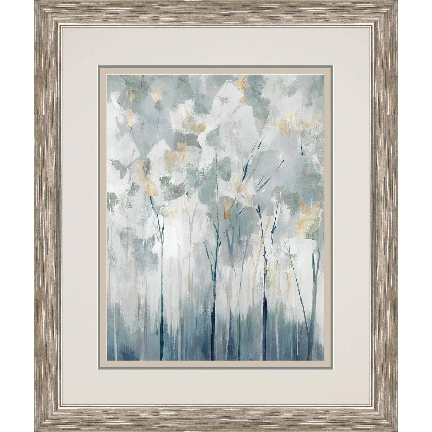 Blue Forest Adventure Blue Canvas Art