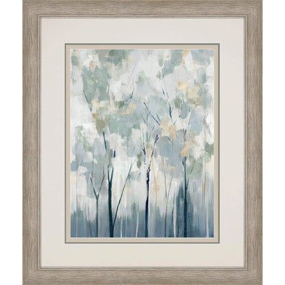 Blue Forest Adventure Blue Canvas Art