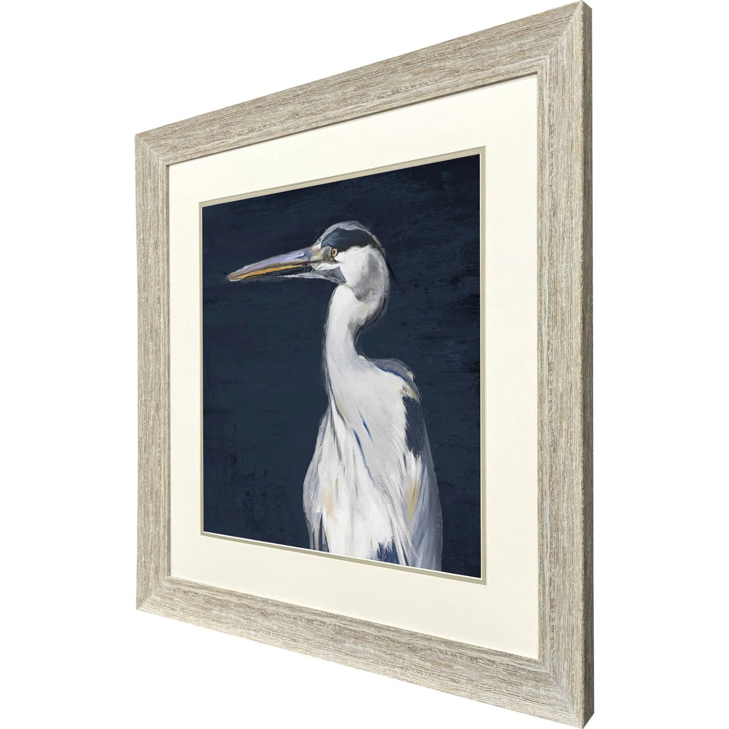 Blue Heron II Blue Canvas Art
