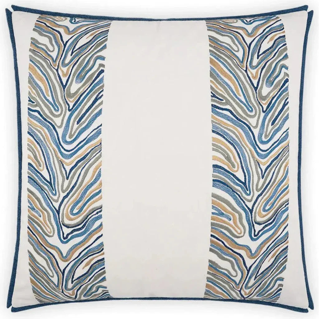 D.V. Kap Blue Jungle Blue Throw Pillow With Insert