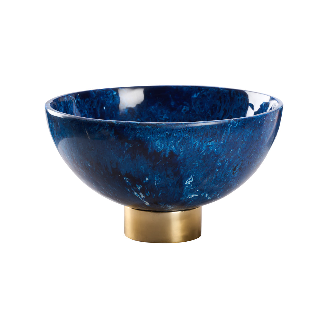 Blue Resin Decorative Bowl -- view 3