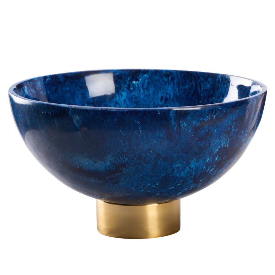 Blue Resin Decorative Bowl