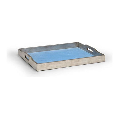 Blue Shagreen Inside Tray - LOOMLAN - Chelsea House - Trays