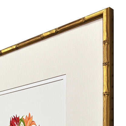 Blue and White Wood Frame Canvas Art 2PC