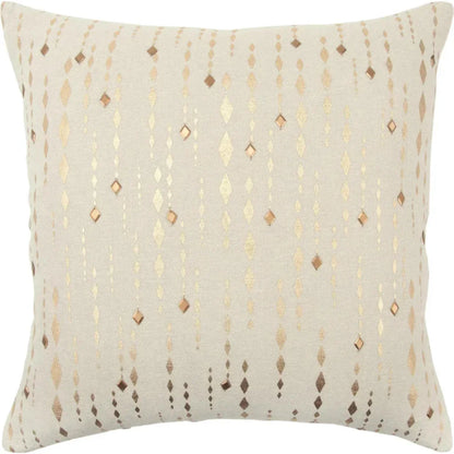 LOOMLAN Boa Golden Throw Pillow With Down Insert