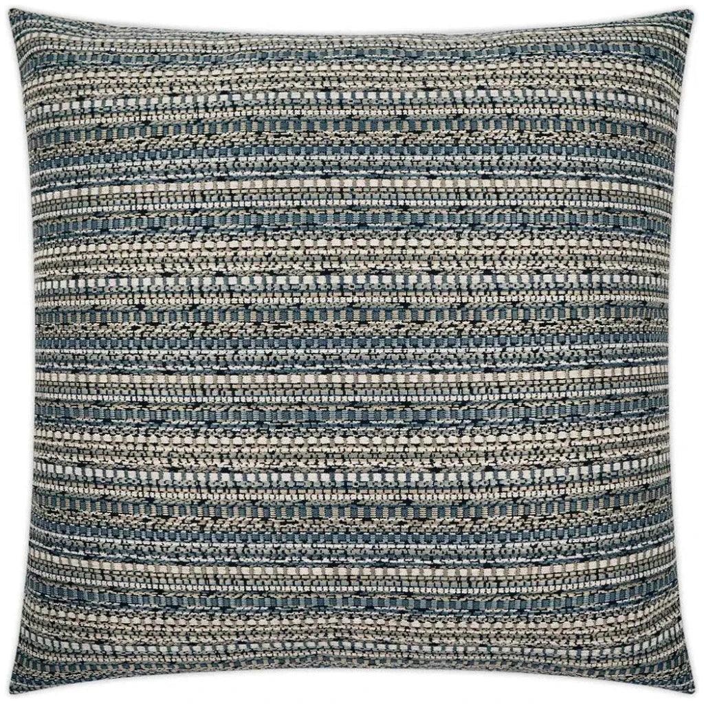 Bodhi Azure Stripes Slate Large Throw Pillow Insert - LOOMLAN - D.V. Kap - Throw Pillows