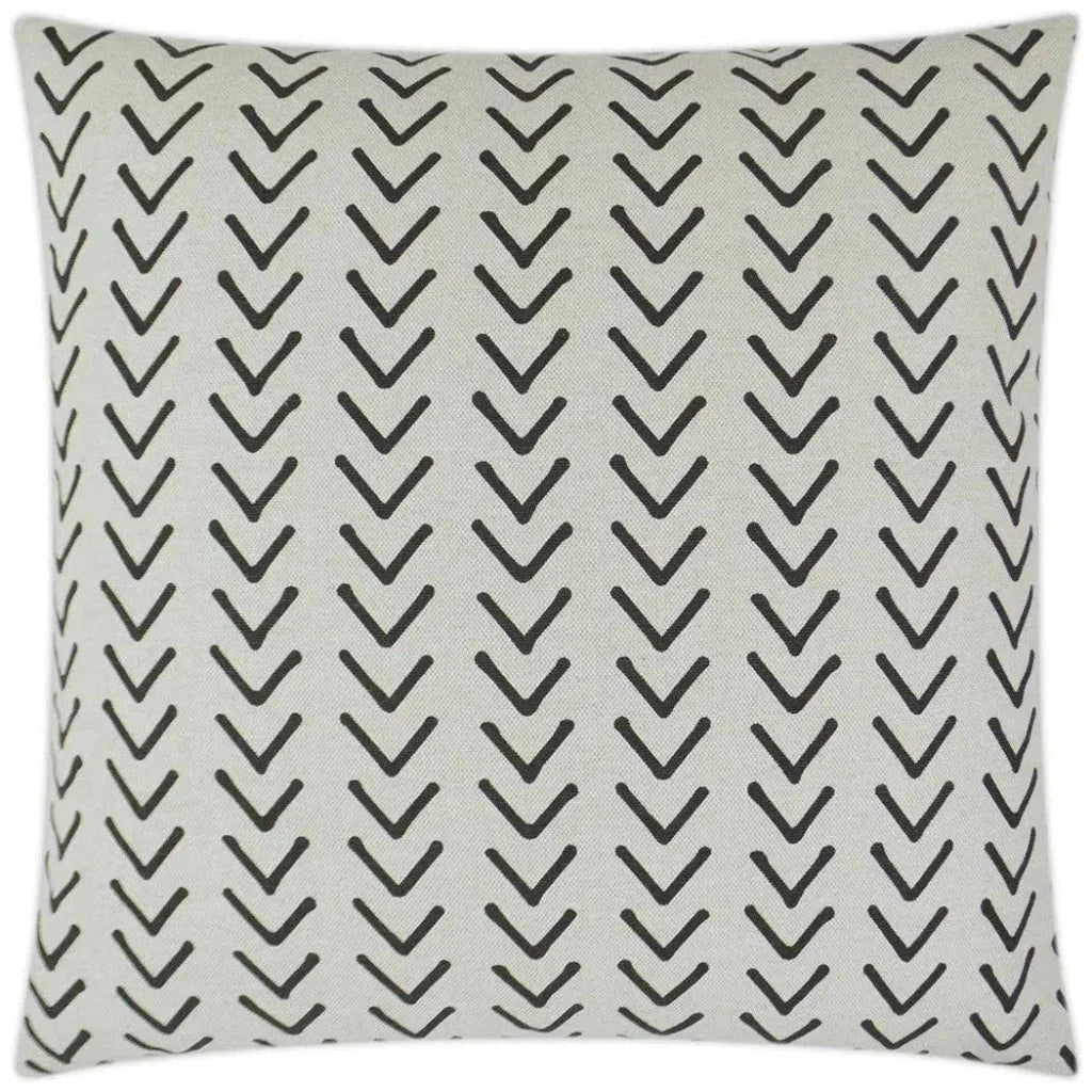 D.V. Kap Boheme Flax Black Throw Pillow With Insert