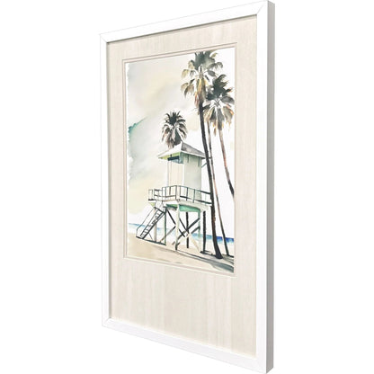 Boho Beachy Hand Assembled Canvas Art